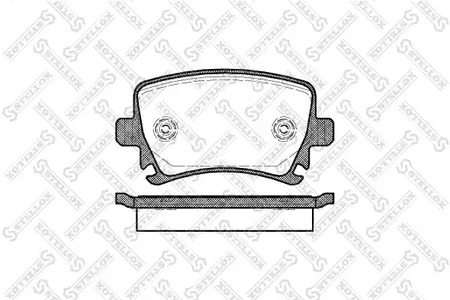 1042 000B-SX STELLOX Колодки тормозные